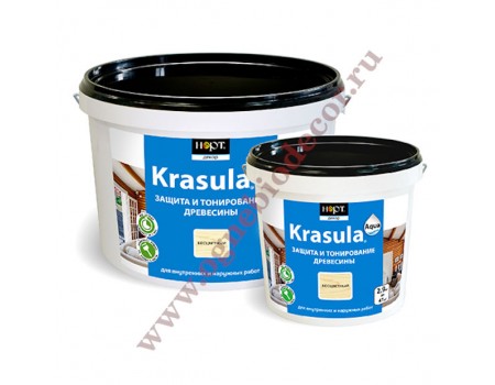 Krasula Aqua (Красула аква) - защитно-декоративный состав для дерева в наличии по цене завода.