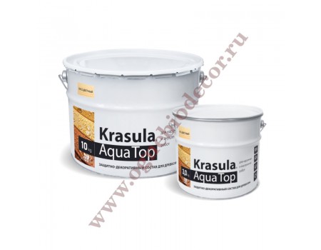 Krasula (Красула) Aqua Top - защитно-декоративный состав для дерева на водной основе в наличии по цене завода.